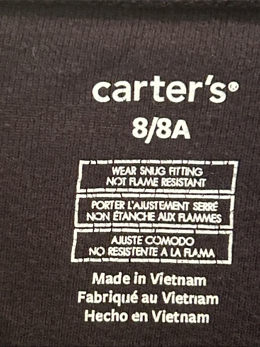 Carter's Black Skeleton Pajama Set with Neon Green Eyes Orange Spiders size 8 - Picture 11 of 14